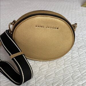 Marc Jacobs Gold Oval Crossbody Bag